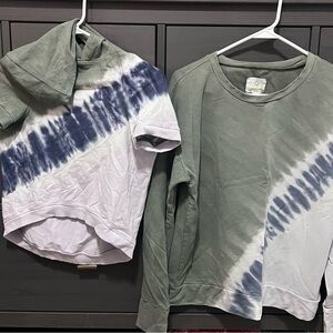 Matching aerie dog and women’s Tie-Dye Pullover Sweater